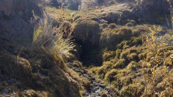 Headcut downstream of road