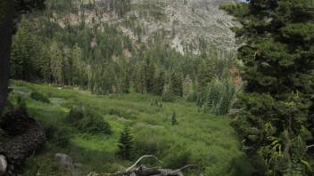 View from top of steep upper section